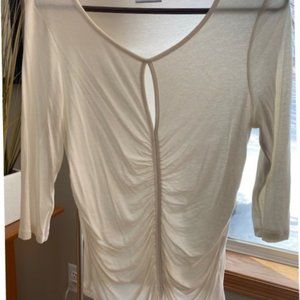 dressy white blouse - half sleeve
